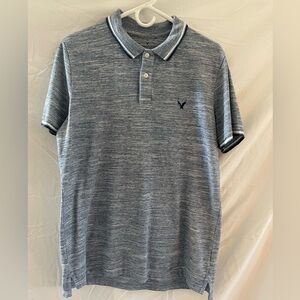 American Eagle Outfitters Men’s Heathered Gray Polo Shirt